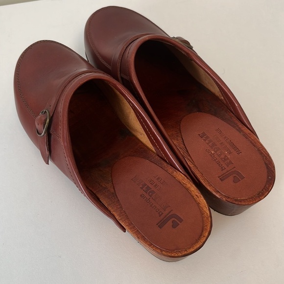 Fredelle Boutique Vintage Leather Clogs size 7 - Picture 3 of 11